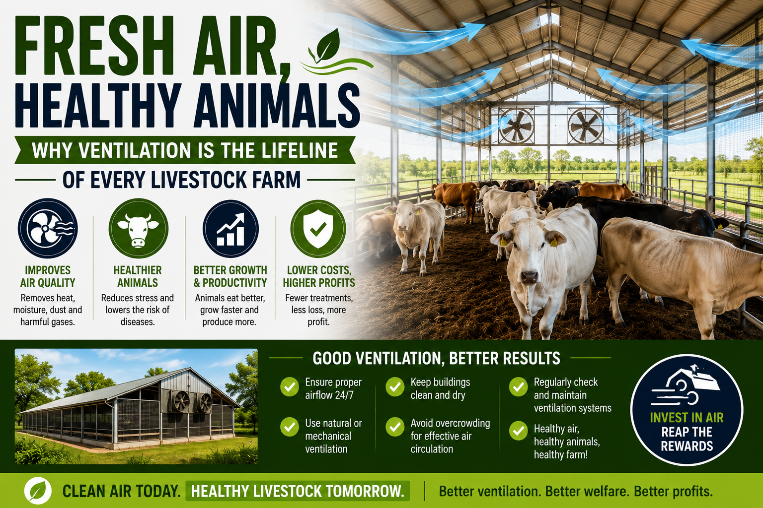FRESH AIR, HEALTHY ANIMALS: WHY VENTILATION IS THE LIFELINE OF EVERY LIVESTOCK FARM